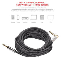 Load image into Gallery viewer, 6 Meters/ 20 Feet Musical Instrument Guitar Cable guitar accessories for Electric Guitar Bass Mixer Amplifier Equalizer