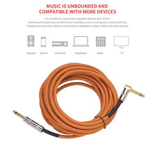 Load image into Gallery viewer, 6 Meters/ 20 Feet Musical Instrument Guitar Cable guitar accessories for Electric Guitar Bass Mixer Amplifier Equalizer