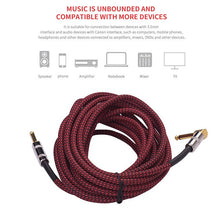 Load image into Gallery viewer, 6 Meters/ 20 Feet Musical Instrument Guitar Cable guitar accessories for Electric Guitar Bass Mixer Amplifier Equalizer