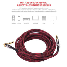 Load image into Gallery viewer, 6 Meters/ 20 Feet Musical Instrument Guitar Cable guitar accessories for Electric Guitar Bass Mixer Amplifier Equalizer
