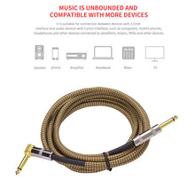 Load image into Gallery viewer, 6 Meters/ 20 Feet Musical Instrument Guitar Cable guitar accessories for Electric Guitar Bass Mixer Amplifier Equalizer