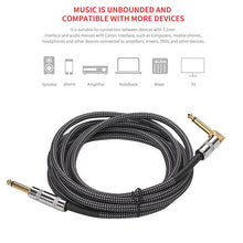 Load image into Gallery viewer, 6 Meters/ 20 Feet Musical Instrument Guitar Cable guitar accessories for Electric Guitar Bass Mixer Amplifier Equalizer