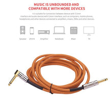 Load image into Gallery viewer, 6 Meters/ 20 Feet Musical Instrument Guitar Cable guitar accessories for Electric Guitar Bass Mixer Amplifier Equalizer