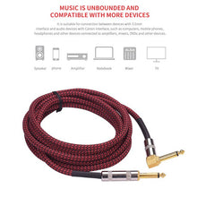 Load image into Gallery viewer, 6 Meters/ 20 Feet Musical Instrument Guitar Cable guitar accessories for Electric Guitar Bass Mixer Amplifier Equalizer