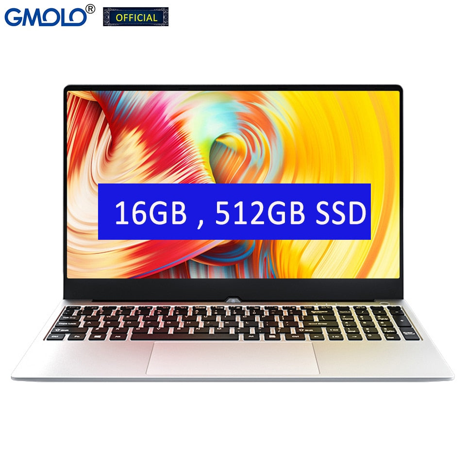 MOLOsuper 15.6inch Core I7 4th Gen 4500U 16GB / 8GB RAM 512GB SSD + HDD HD screen Windows 10 gaming metal laptop computer