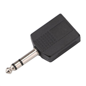 Homeland 6.35mm Stereo Plug Male To 2 x 6.35mm Female Jack Audio Adapter for Guitar Bass
