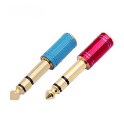 6.35mm Male to 3.5mm Female Stereo Audio Adapter Gold Plated Connector Small Jack Plug to Large Jack Plug Converter