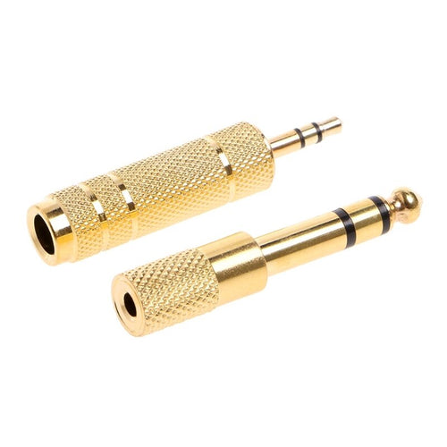 2Pcs/set 6.5mm 1/4 Female to 3.5mm 1/8 Male Stereo Audio Mic Plug Adapter Jack useful guitar Stereo Adapter