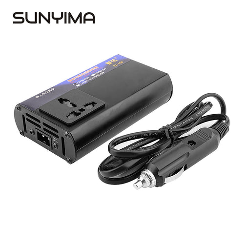 SUNYIMA 12V 24V To 110V 220V Car Inverter 70W Intelligent Digital Display Converter Multi-function Truck Auto Socket Charger