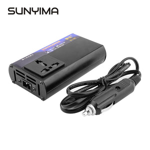 SUNYIMA 12V 24V To 110V 220V Car Inverter 70W Intelligent Digital Display Converter Multi-function Truck Auto Socket Charger