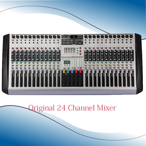 New HX2402 Professional Audio DJ Mixer 24 Channels Mixer EQ Mixing Console