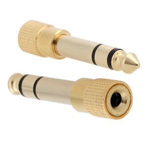 4Pcs/Lot Audio Stereo 6.35mm 1/4" Male to 3.5 mm 1/8" Female Adapter Converter For Guitar Bass Audio Device Hot Selling