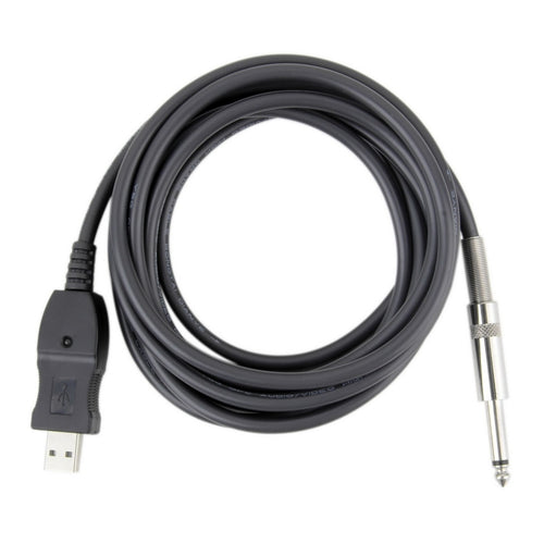 TSAI 1pc 3M Guitar Audio Cable Bass 1/4'' USB TO 6.3mm Jack Link Connection Instrument Cable high quality for guitarra player